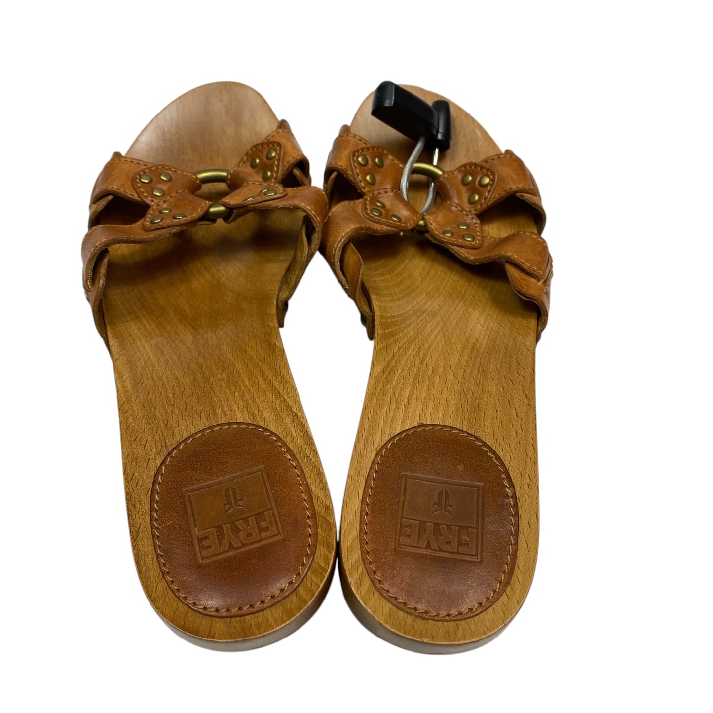 Sandals Designer By Frye In Brown, Size: 7.5