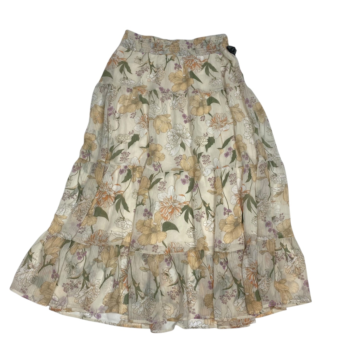 Skirt Set 2pc By Cato In Cream, Size: S