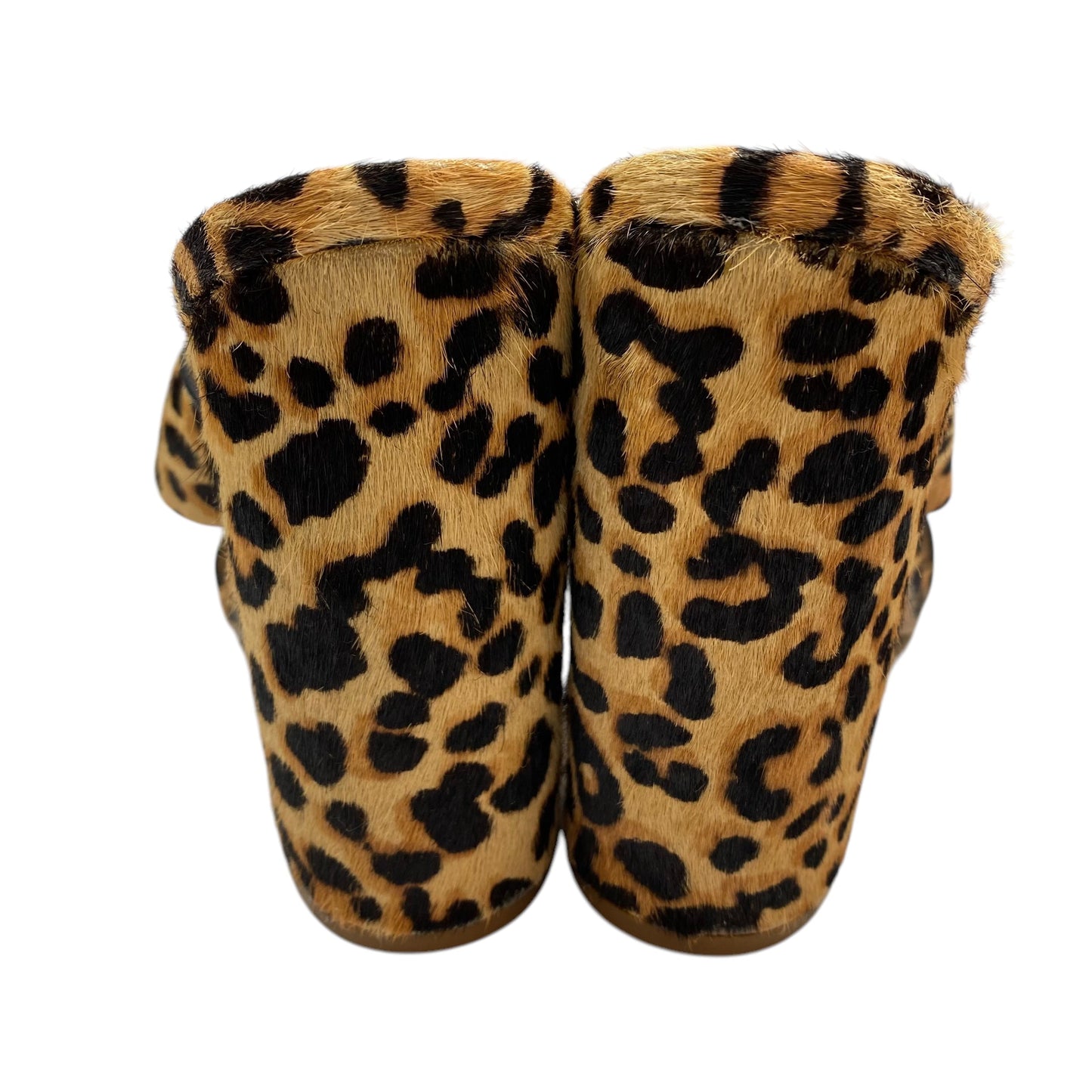 Sandals Heels Block By Steve Madden In Animal Print, Size: 9.5