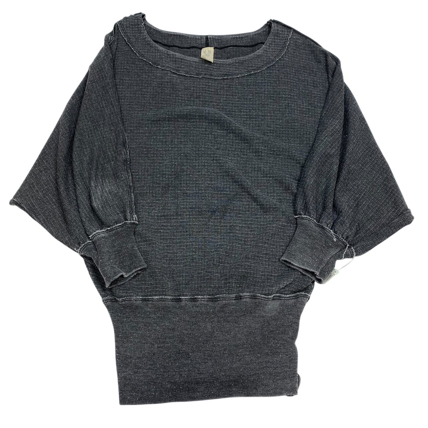 Top 3/4 Sleeve By We The Free In Grey, Size: Xs