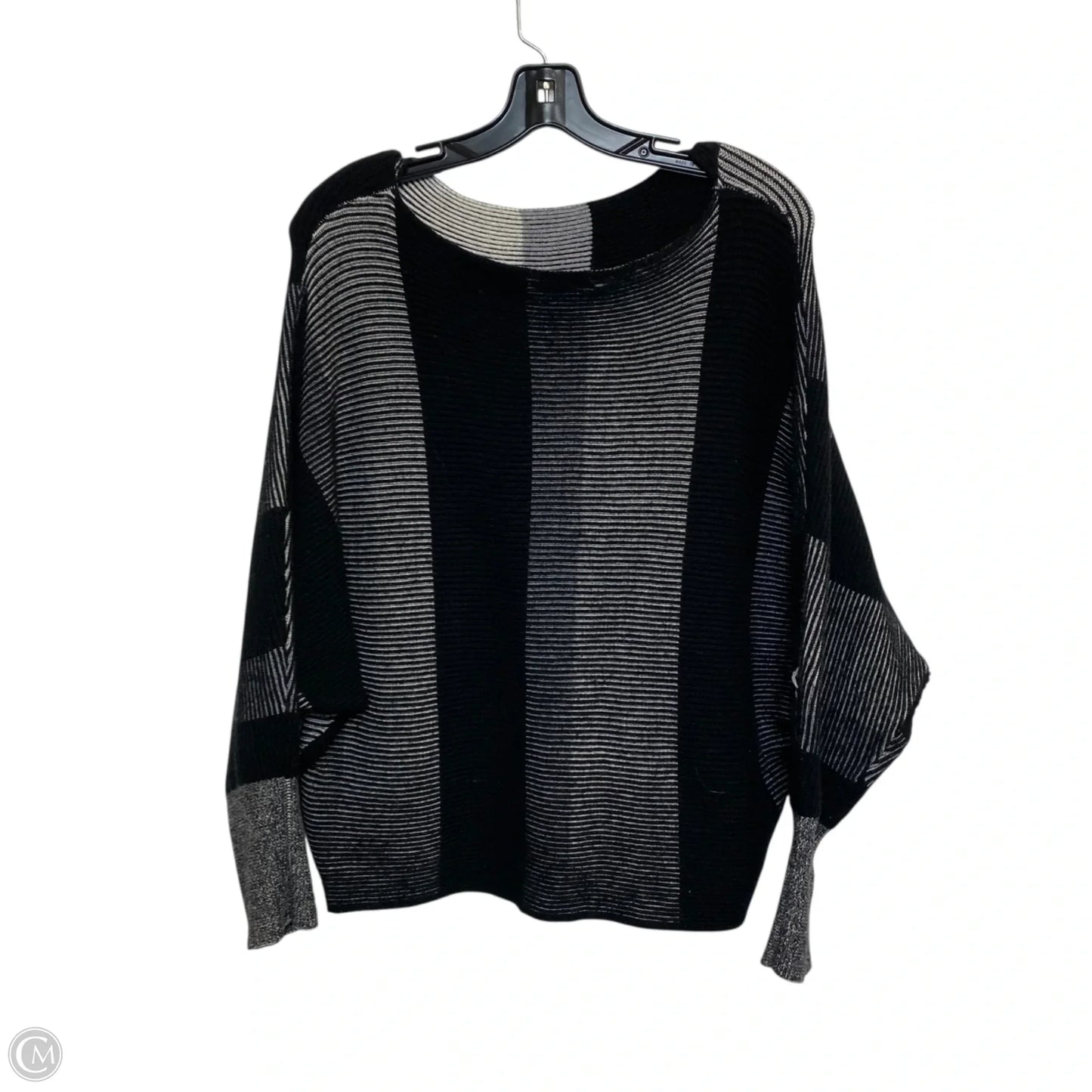 Sweater By Philosophy In Black & White, Size: 1x
