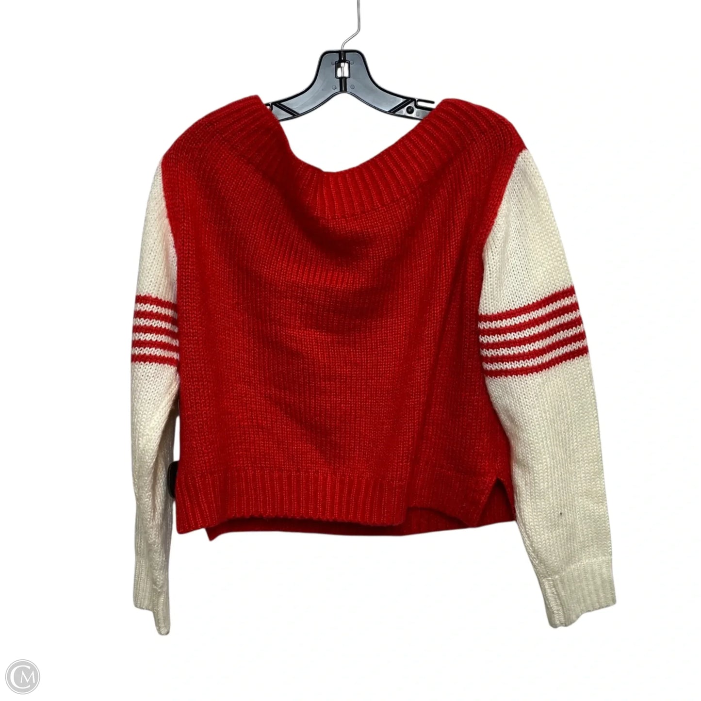 Sweater By Hot & Delicious In Red & White, Size: M