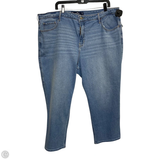 Jeans Straight By Hollister In Blue Denim, Size: 20