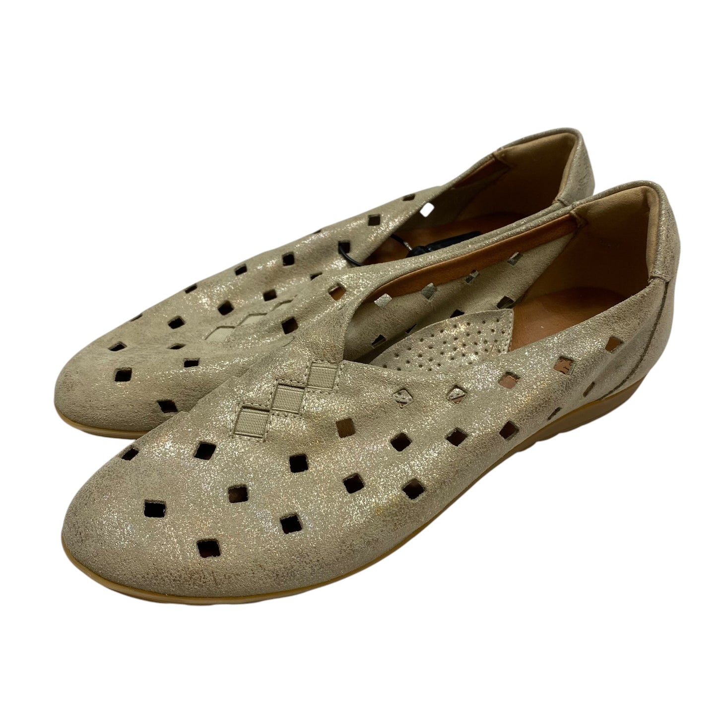 Shoes Flats By Sesto Meucci In Gold, Size: 6.5