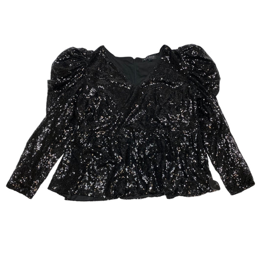 Top Long Sleeve By Eloquii In Black, Size: 1x