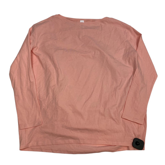 Athletic Top Long Sleeve Crewneck By Heynuts In Pink, Size: S