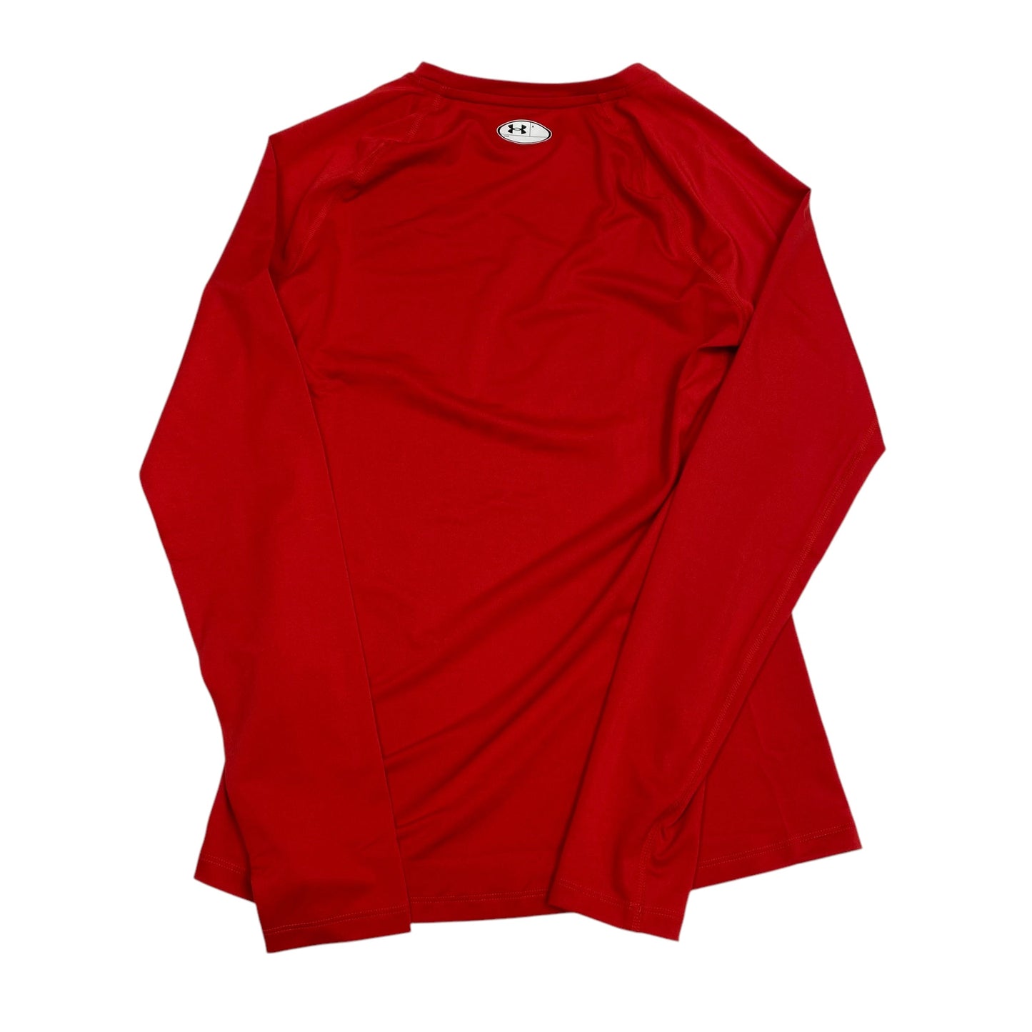 Athletic Top Long Sleeve Crewneck By Under Armour In Red, Size: M