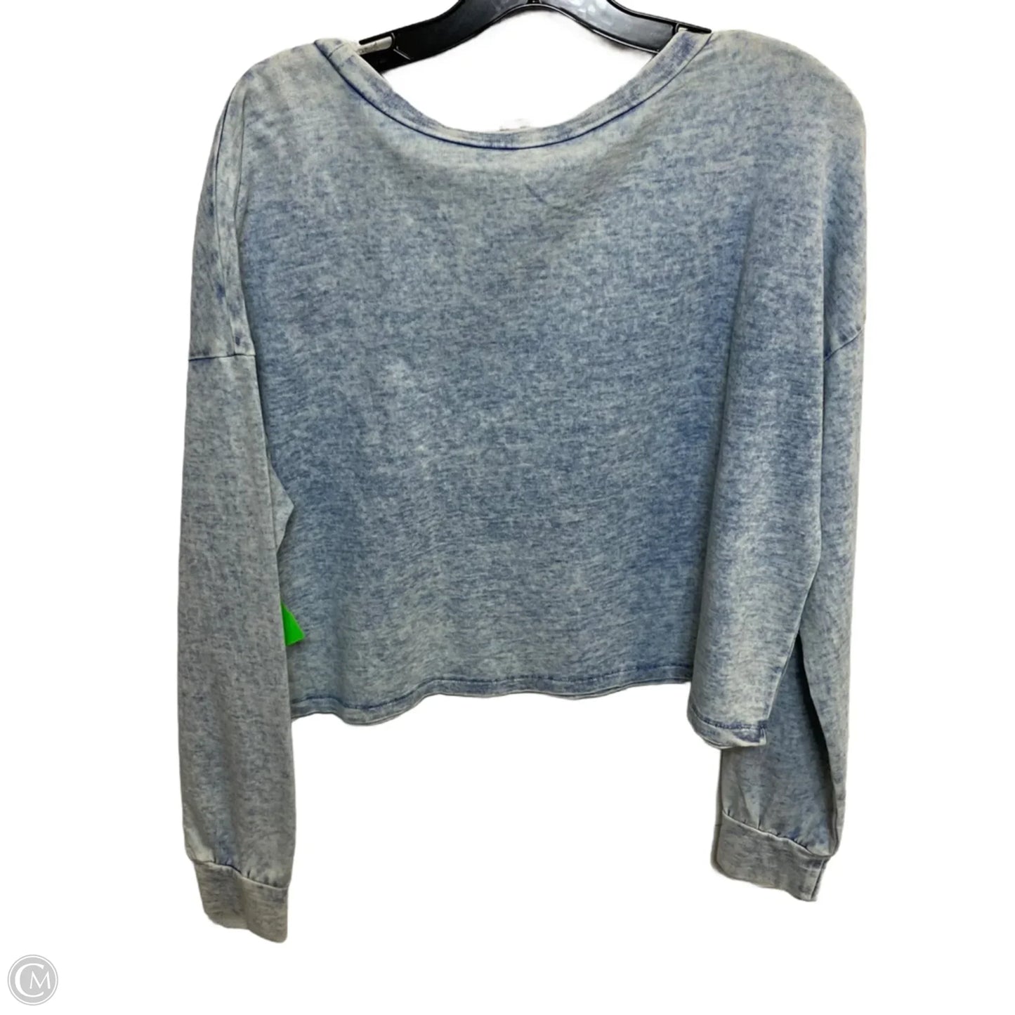 Top Long Sleeve By Venus In Blue, Size: M