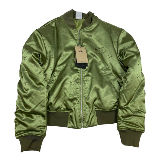 Athletic Jacket By Nike In Green, Size: Xs