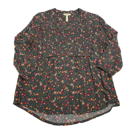 Top 3/4 Sleeve By Matilda Jane In Grey, Size: L