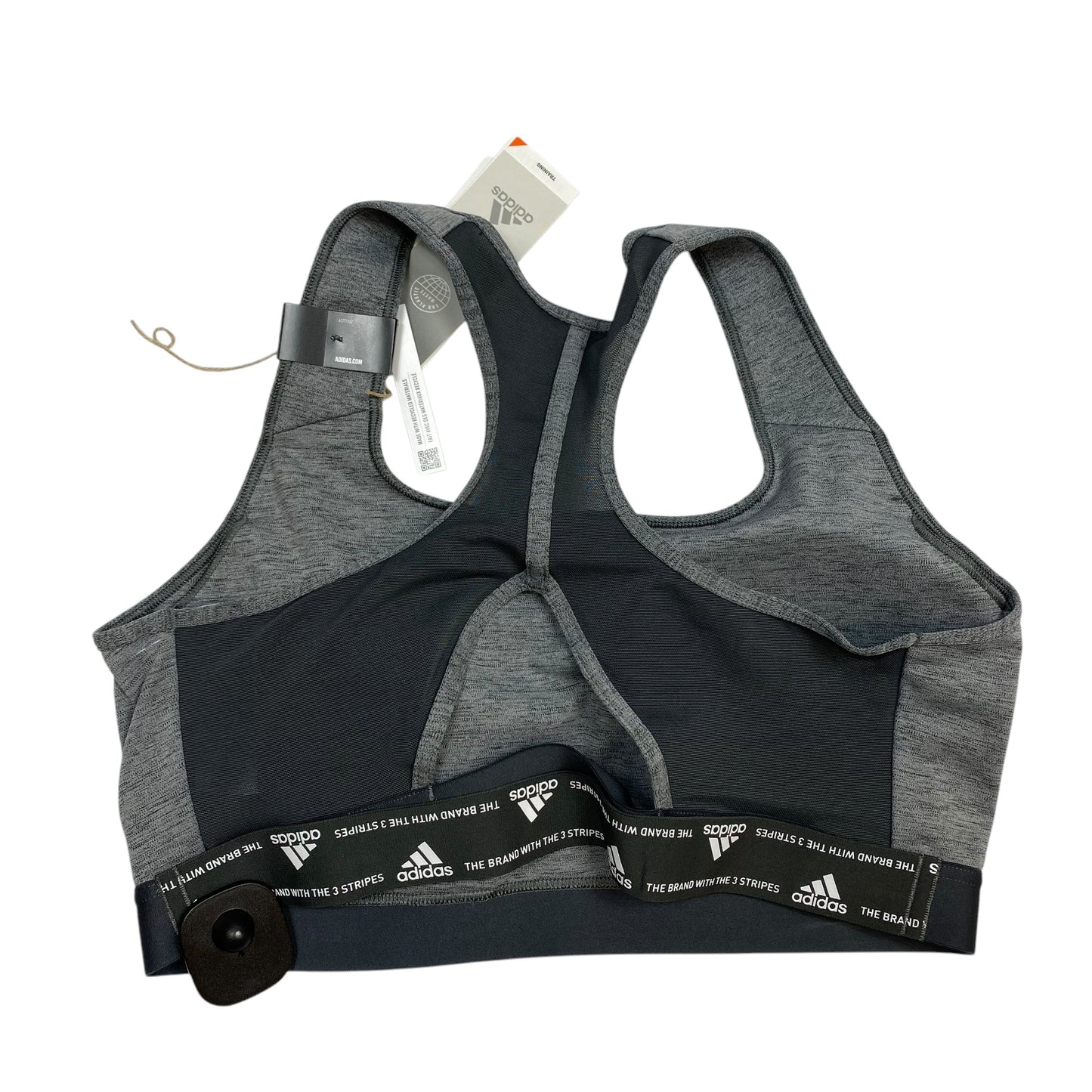 Athletic Bra By Adidas In Grey, Size: 1x