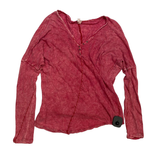 Top Long Sleeve By We The Free In Red, Size: S