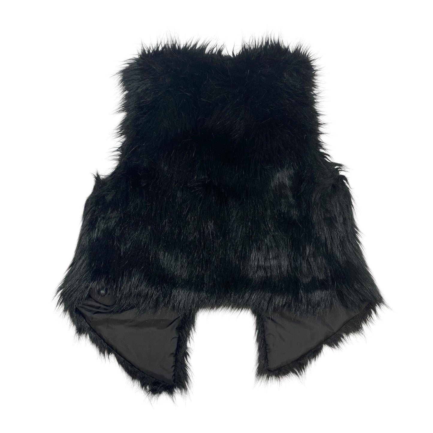 Vest Faux Fur & Sherpa By Me Jane In Black, Size: M