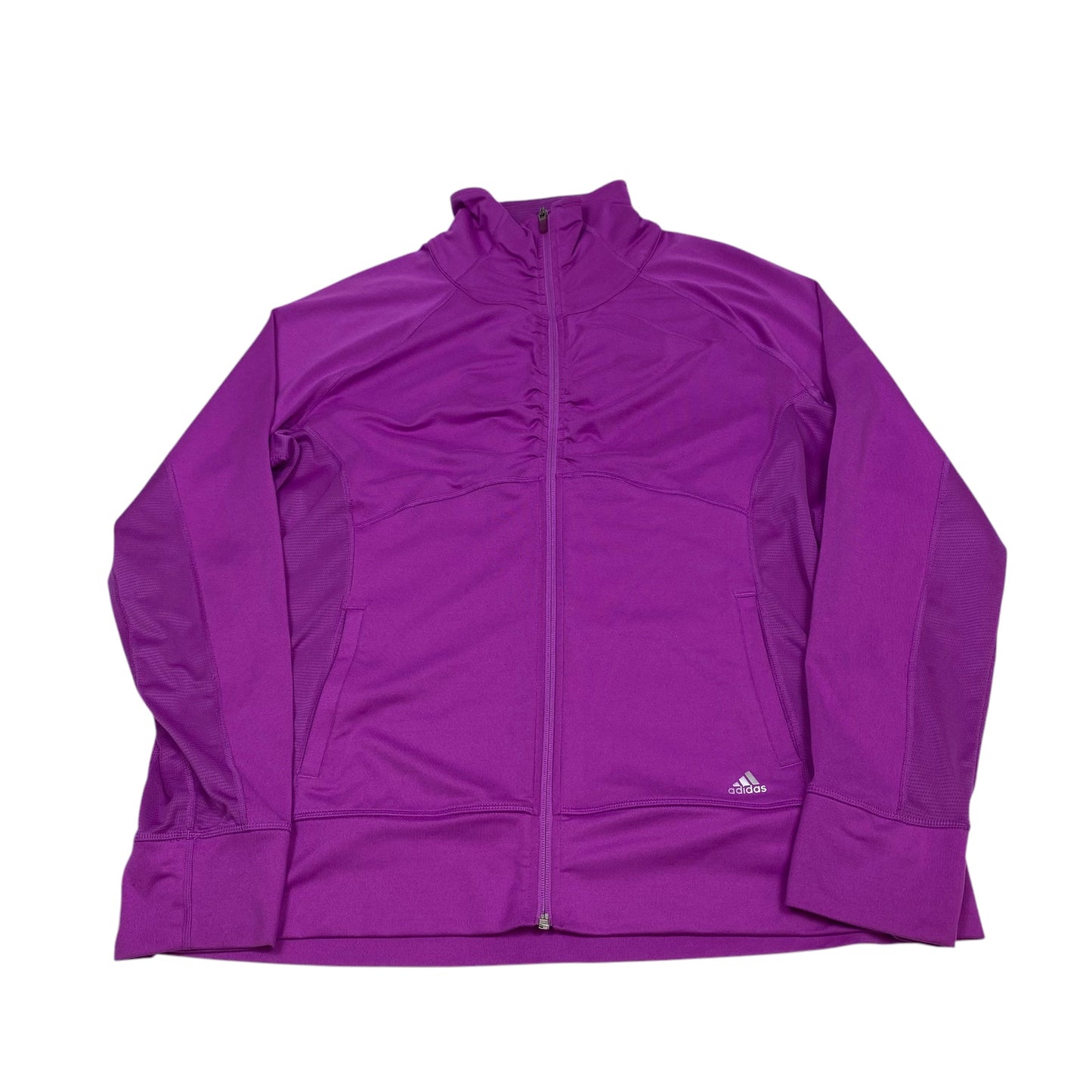 Athletic Jacket By Adidas In Purple, Size: 2x