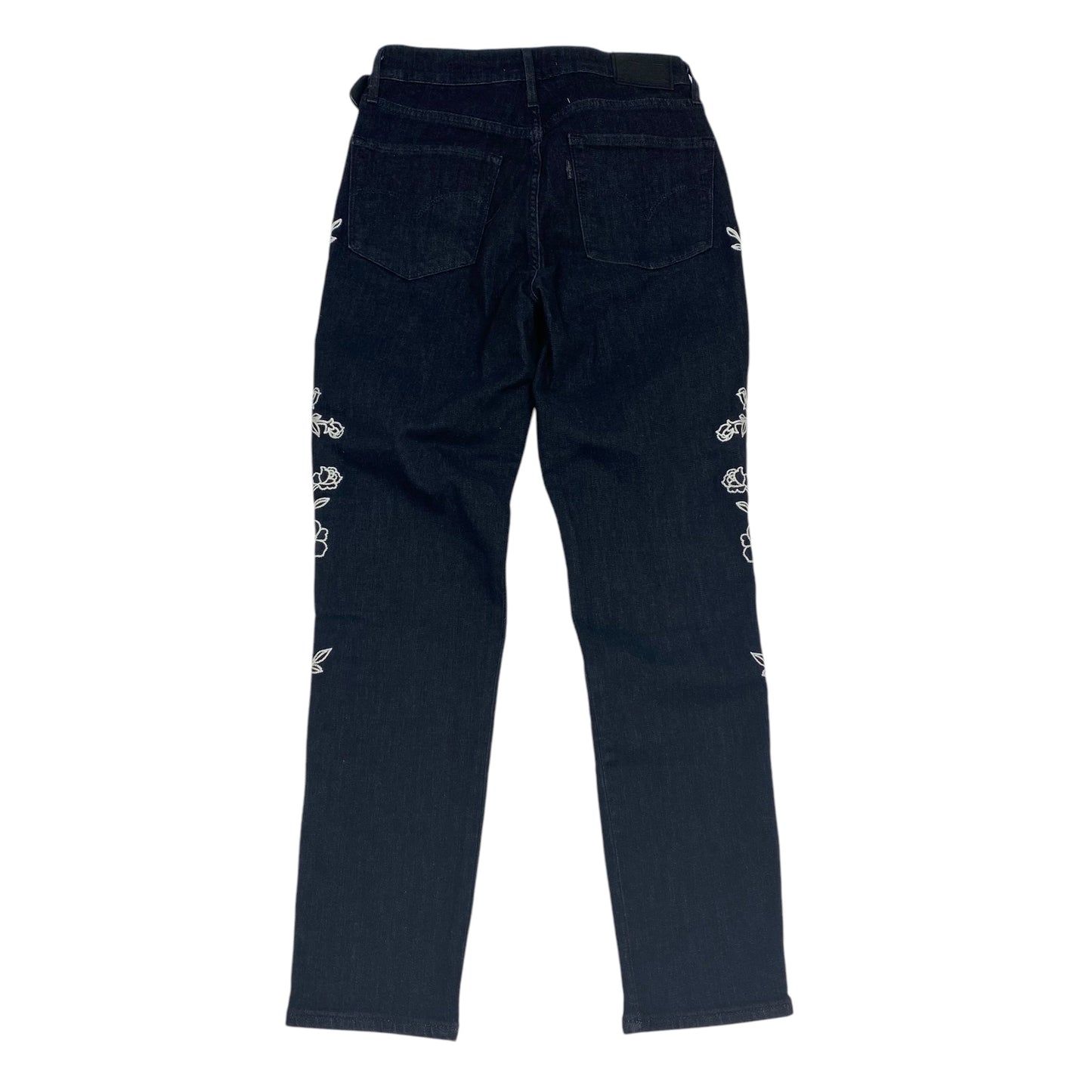 Jeans Skinny By Levis In Black Denim, Size: 4