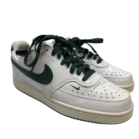 Shoes Sneakers By Nike In Green & White, Size: 8.5