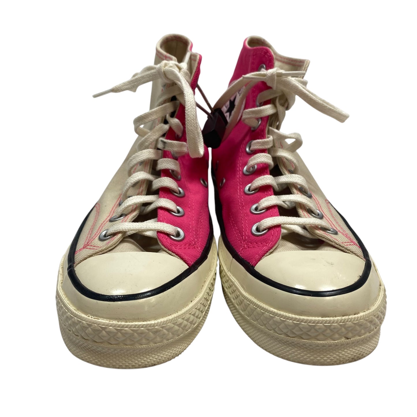 Shoes Sneakers By Converse In Cream & Pink, Size: 8.5