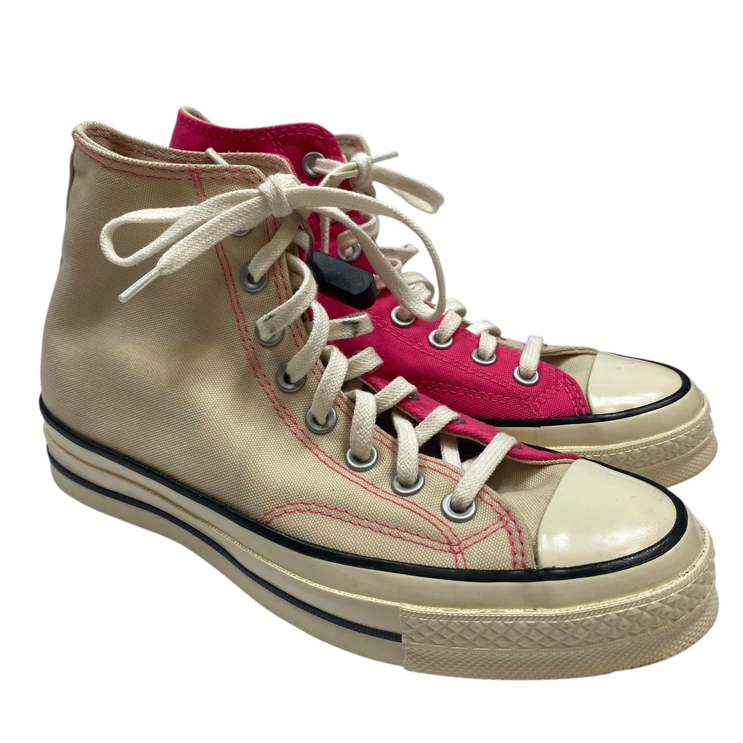 Shoes Sneakers By Converse In Cream & Pink, Size: 8.5