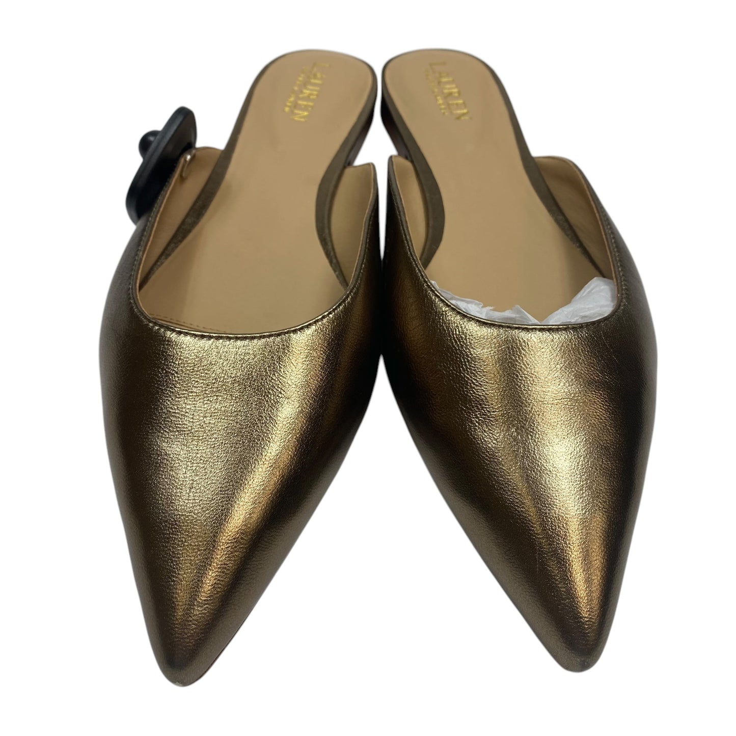 Shoes Flats By Lauren By Ralph Lauren In Gold, Size: 11