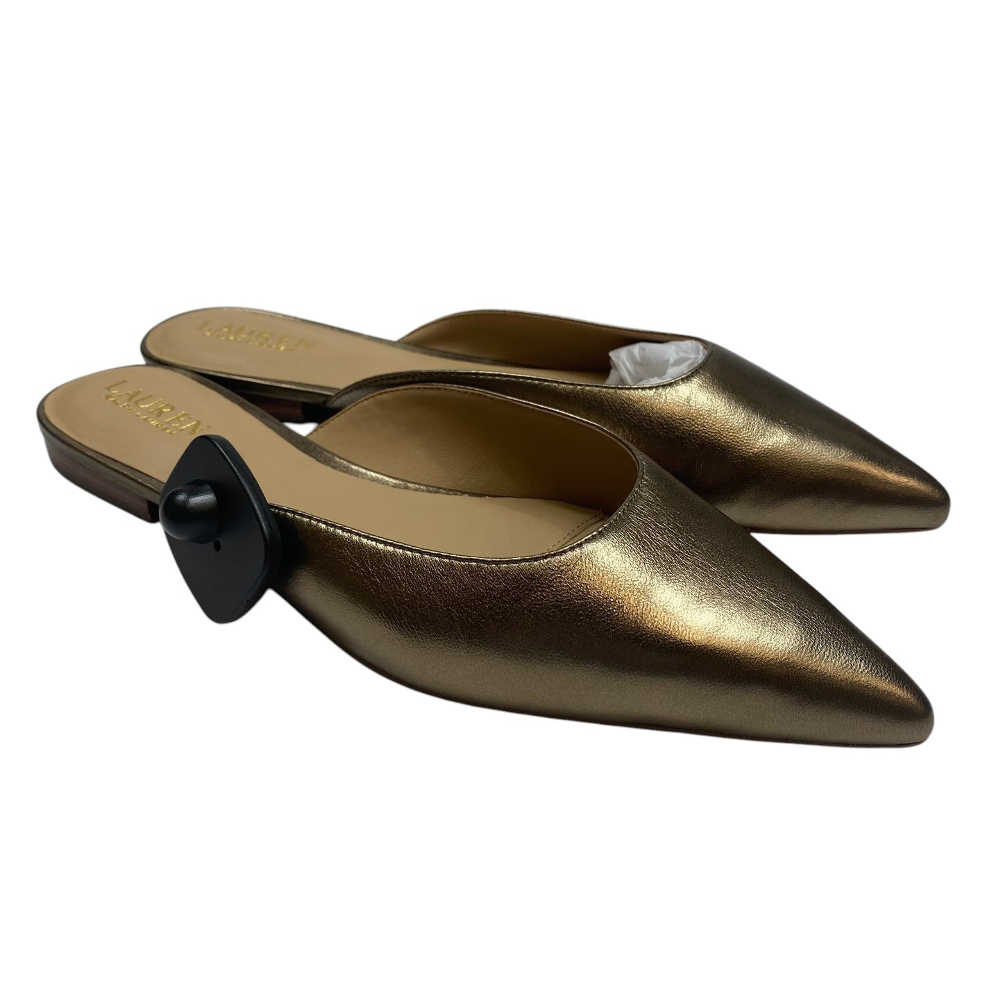 Shoes Flats By Lauren By Ralph Lauren In Gold, Size: 11