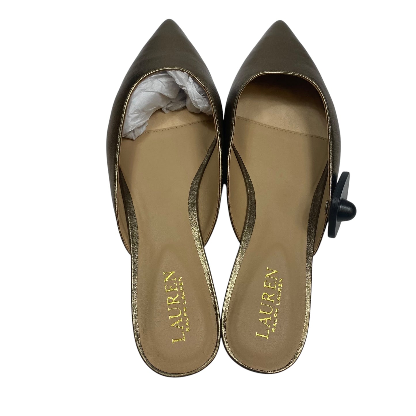 Shoes Flats By Lauren By Ralph Lauren In Gold, Size: 11