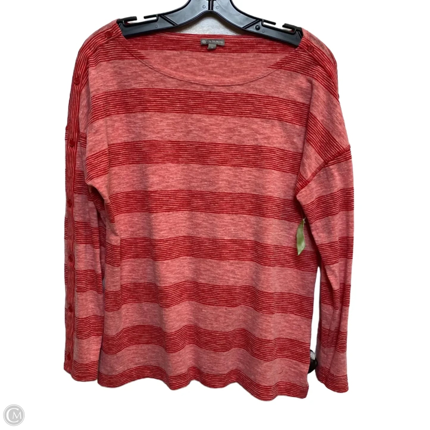 Top Long Sleeve By Talbots In Red, Size: M