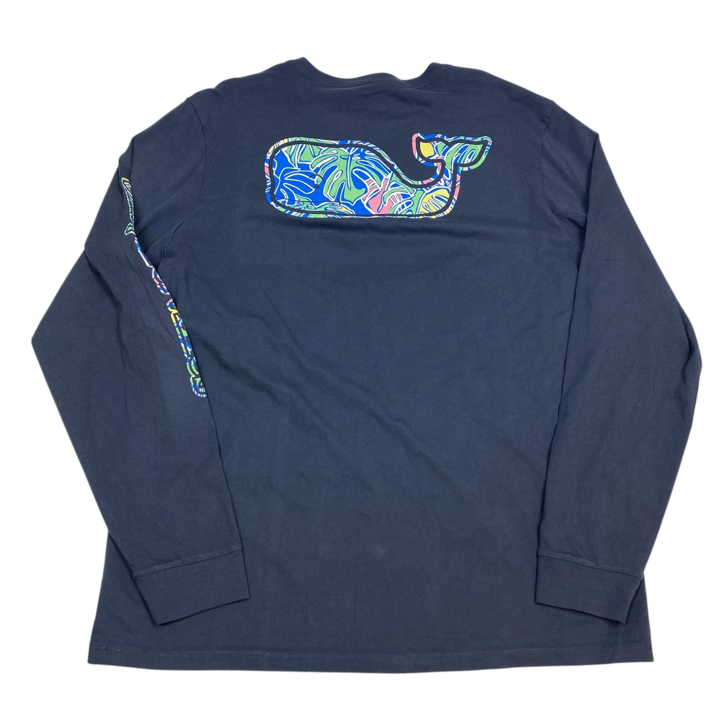 Top Long Sleeve Designer By Vineyard Vines In Blue, Size: L