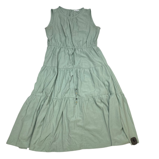 Dress Casual Midi By Calvin Klein In Green, Size: Xl