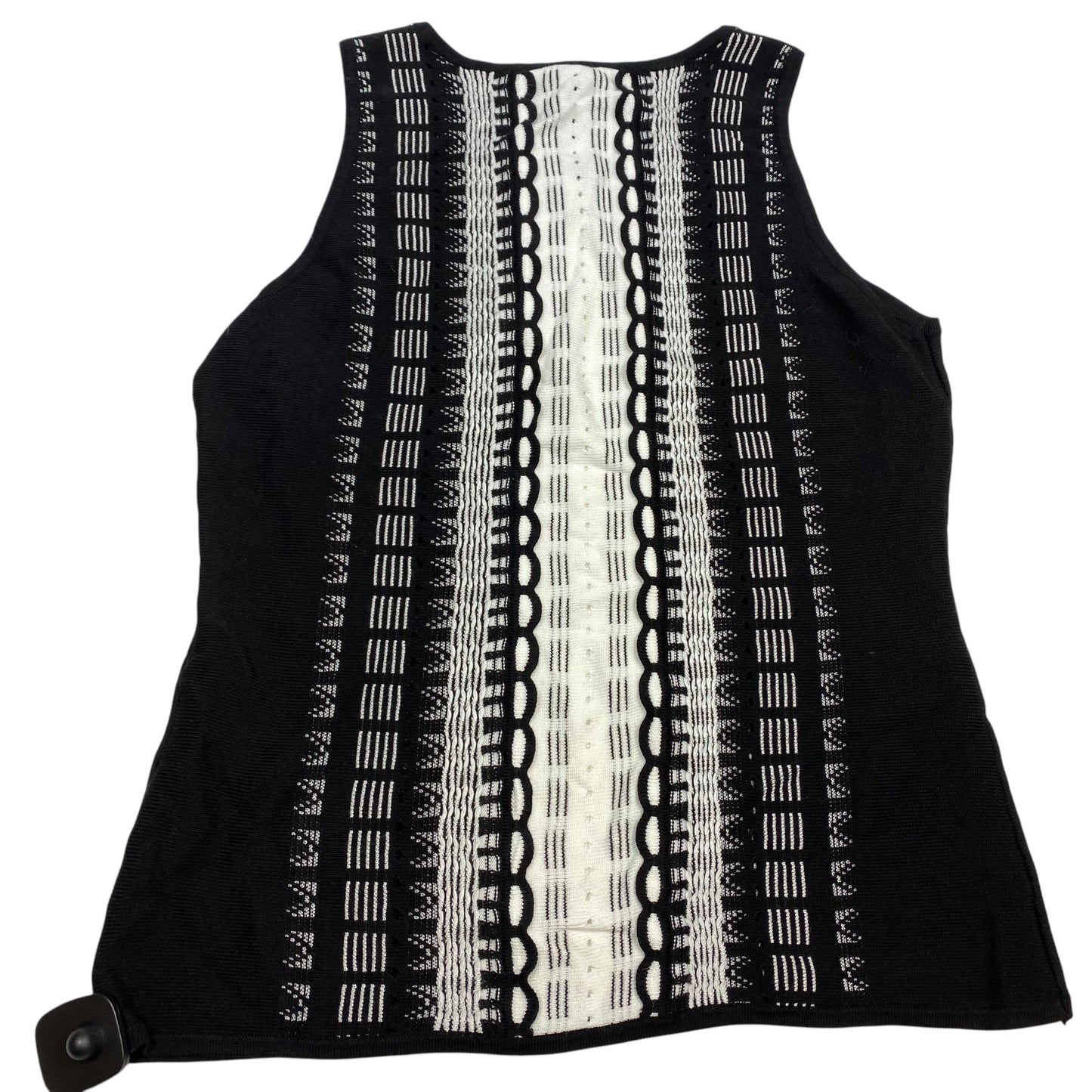 Top Sleeveless By White House Black Market In Black & White, Size: L