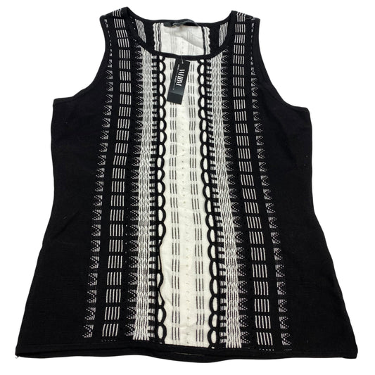 Top Sleeveless By White House Black Market In Black & White, Size: L