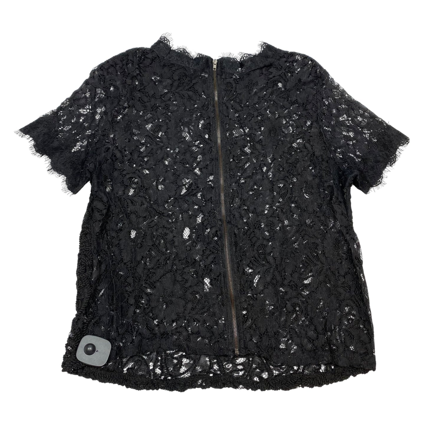 Top Short Sleeve By Whispers New York In Black, Size: L