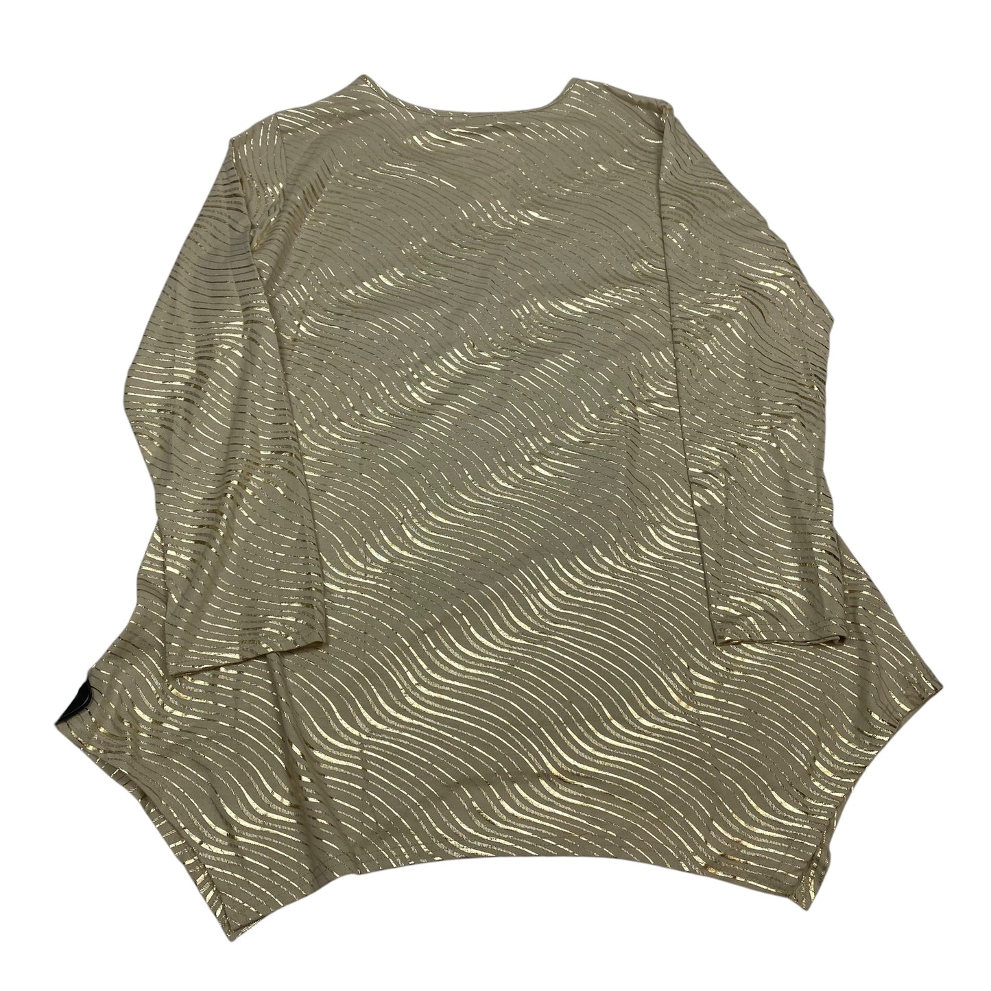 Top Long Sleeve By India Boutique In Tan, Size: Osfm