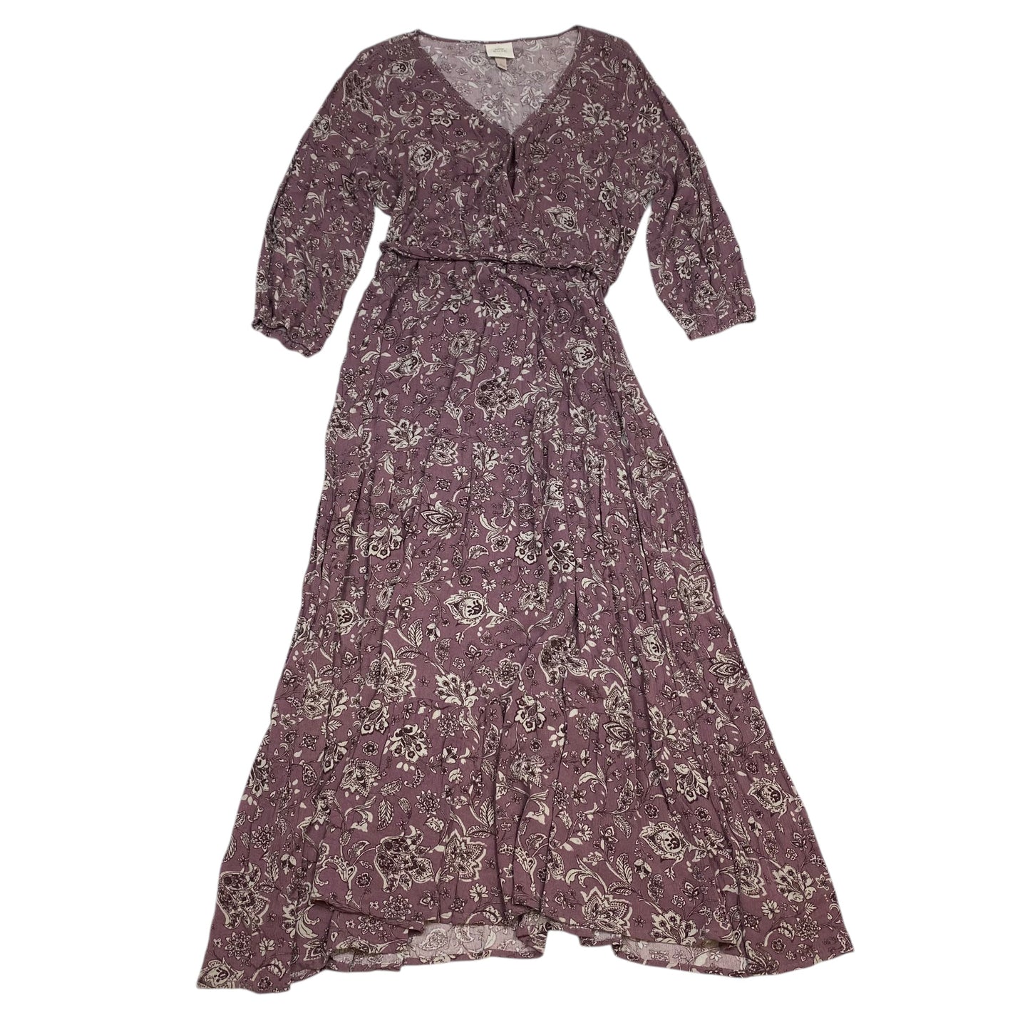 Dress Casual Midi By Knox Rose In Purple, Size: L