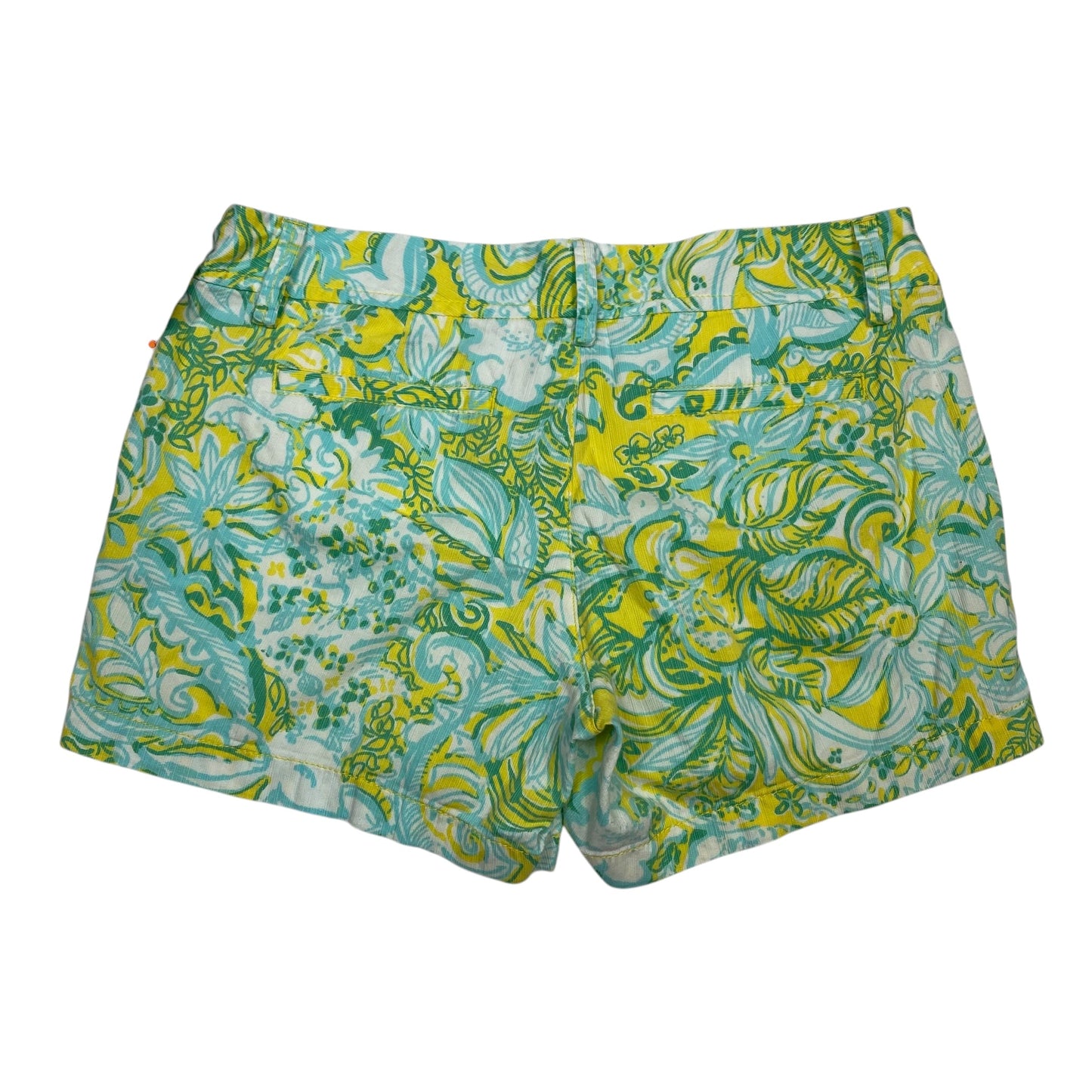 Shorts Designer By Lilly Pulitzer In Blue & Yellow, Size: 6