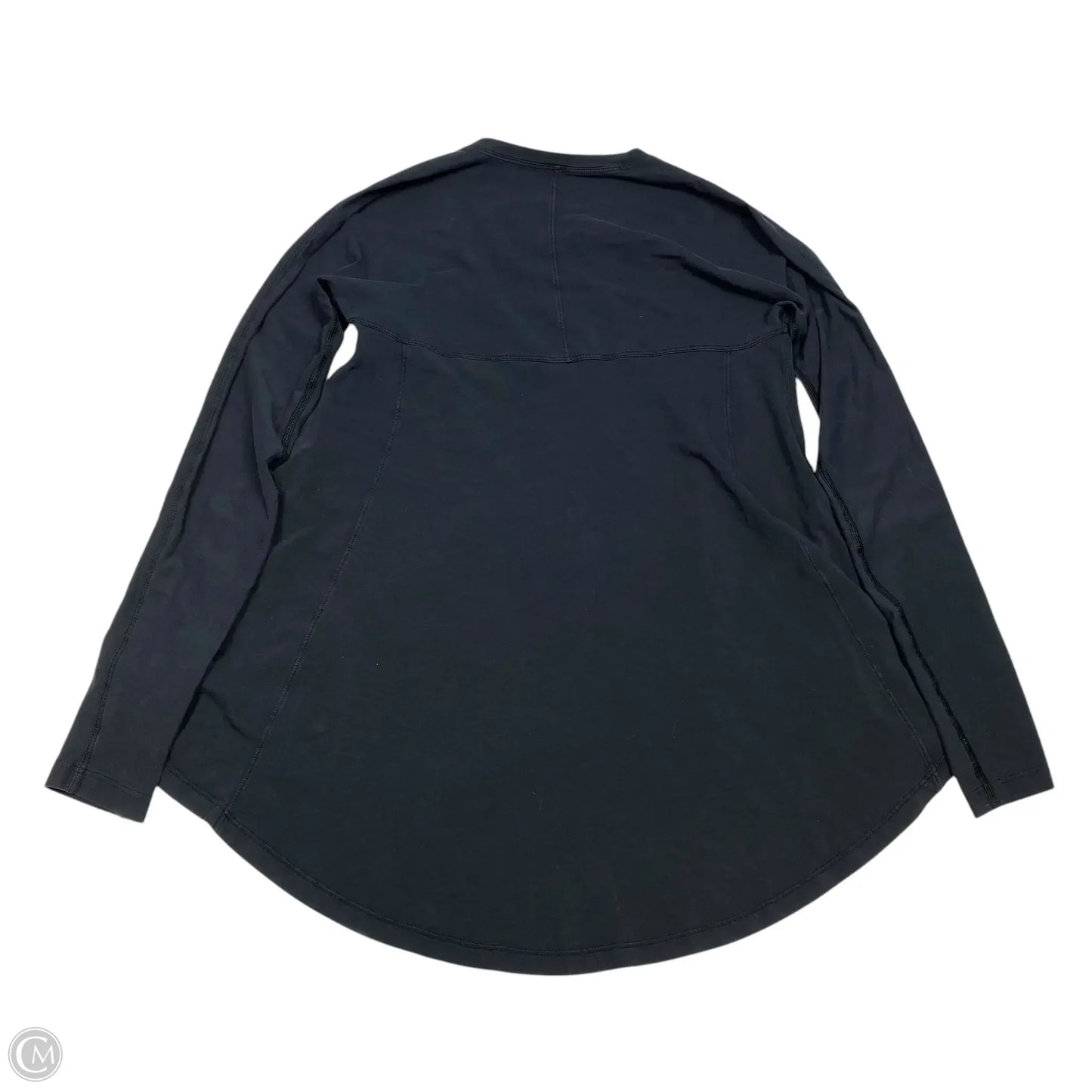 Athletic Top Long Sleeve Crewneck By Lululemon In Black, Size: S