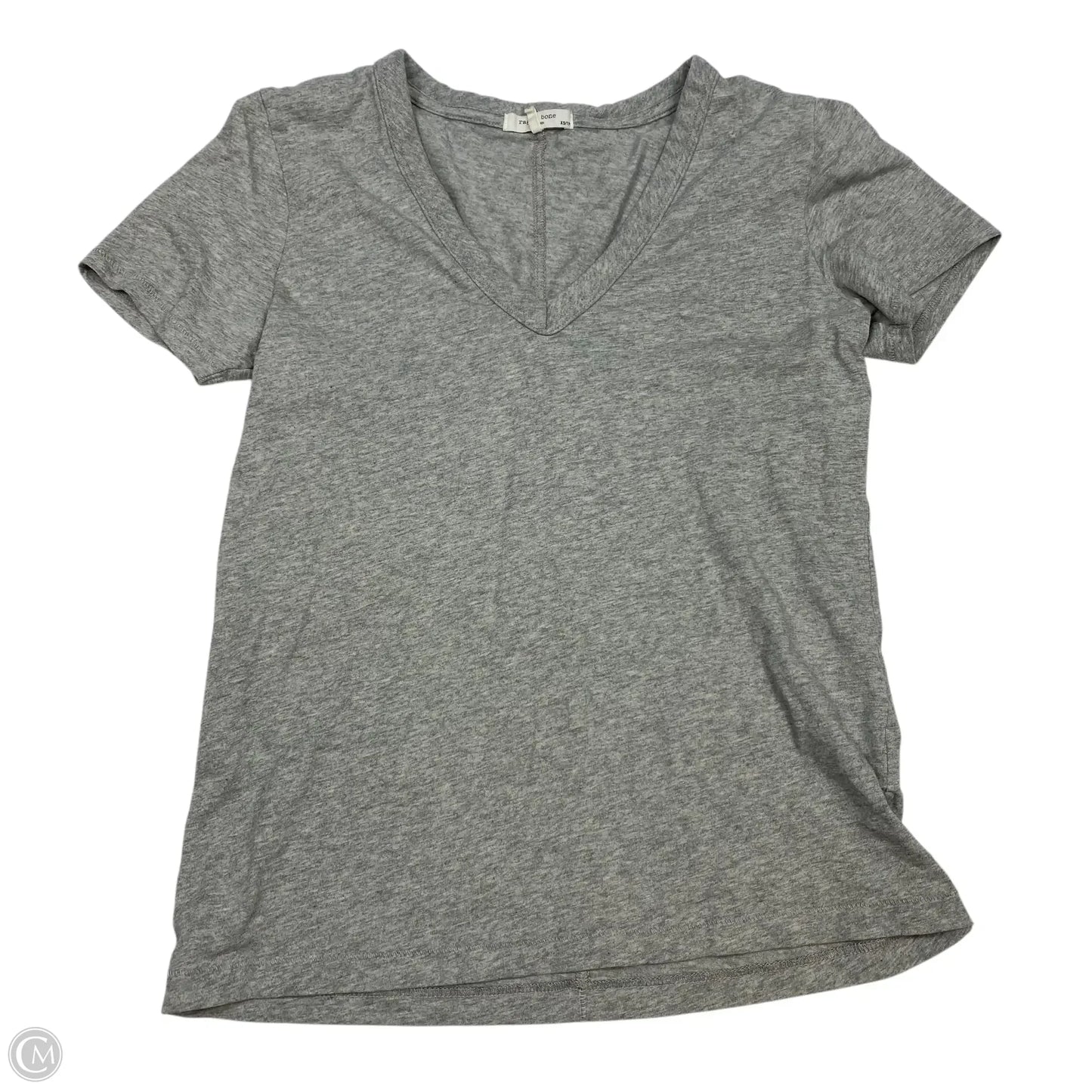 Top Short Sleeve Designer By Rag And Bone In Grey, Size: Xs