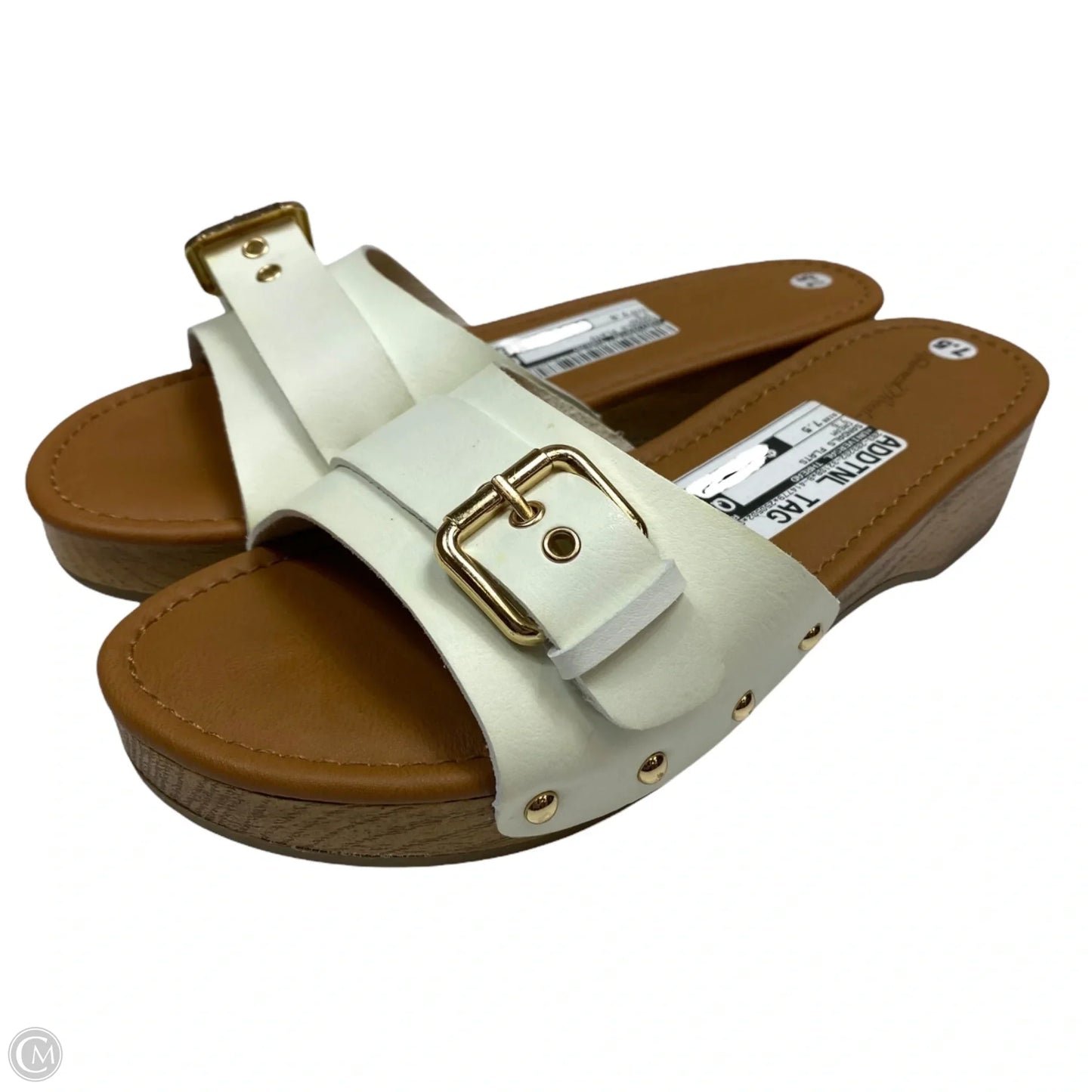 Sandals Flats By Universal Thread In Cream, Size: 7.5