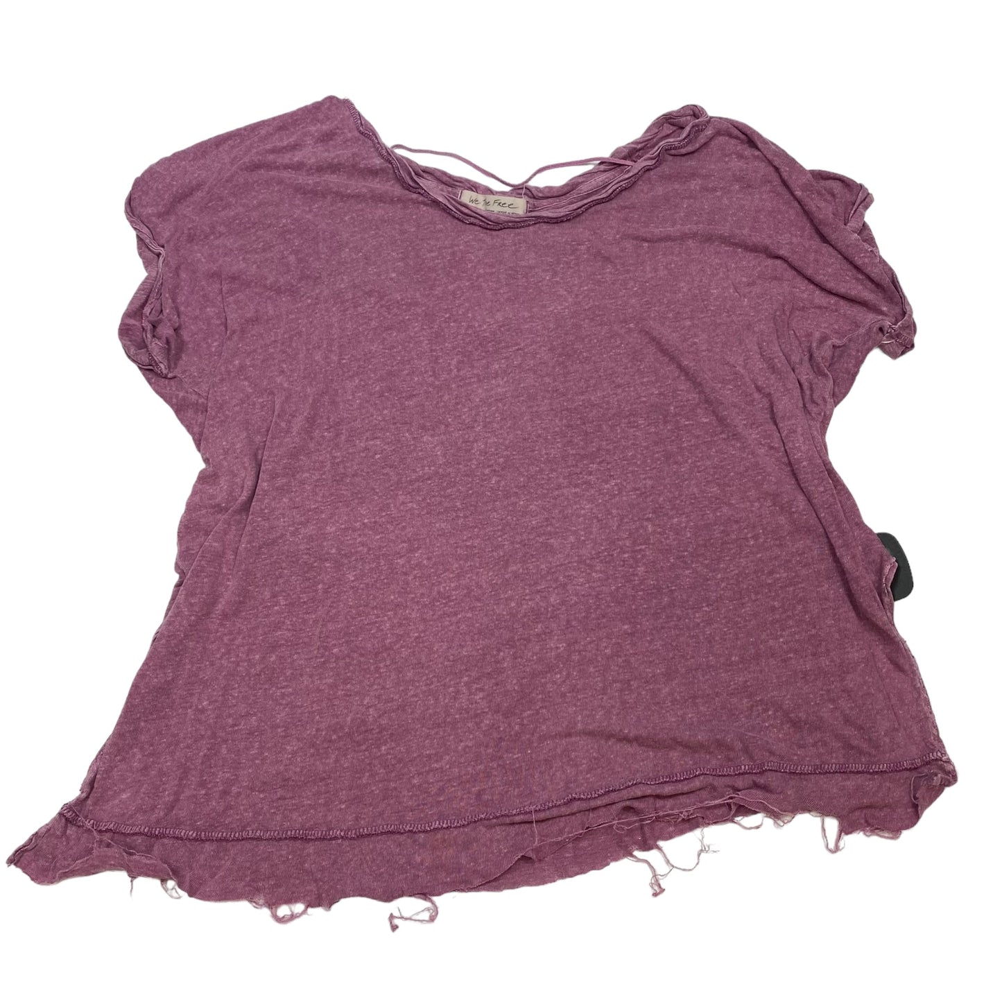 Purple Top Short Sleeve We The Free, Size Xs