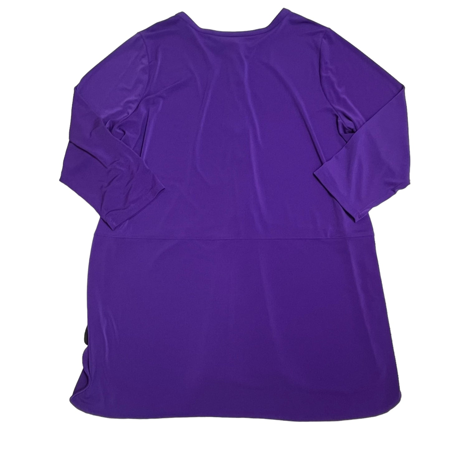 Purple Top Long Sleeve Lauren By Ralph Lauren, Size 3x