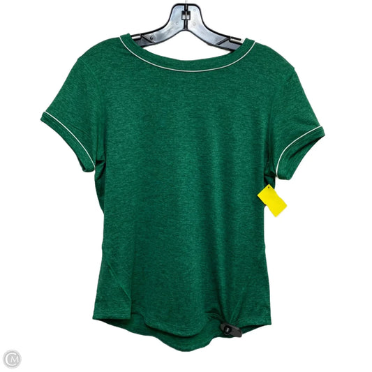 Athletic Top Short Sleeve By Wilson In Green, Size: L