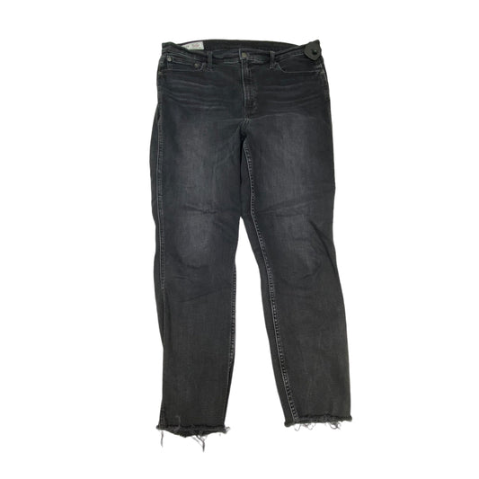 Black Denim Jeans Boyfriend Gap, Size 16