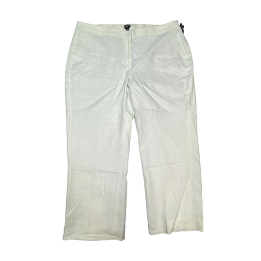 White Pants Linen J. Crew, Size 2x