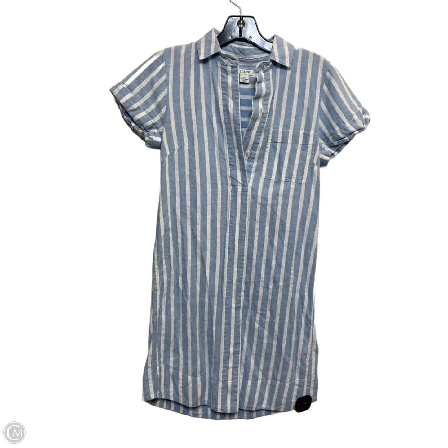 Dress Casual Short By J. Crew In Blue & White, Size: Xxs