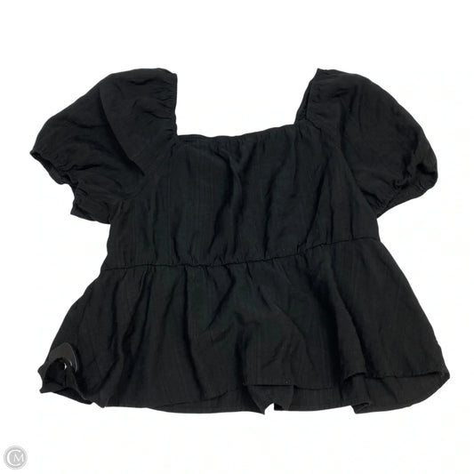 Top Short Sleeve By Shein In Black, Size: 2x
