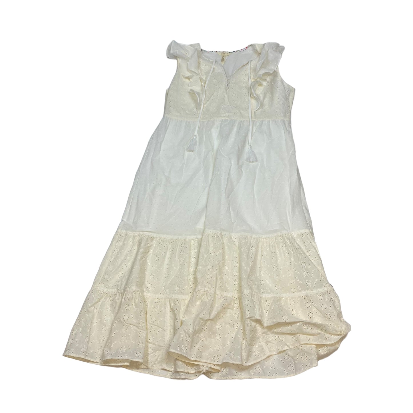 Cream Dress Casual Maxi Matilda Jane, Size L