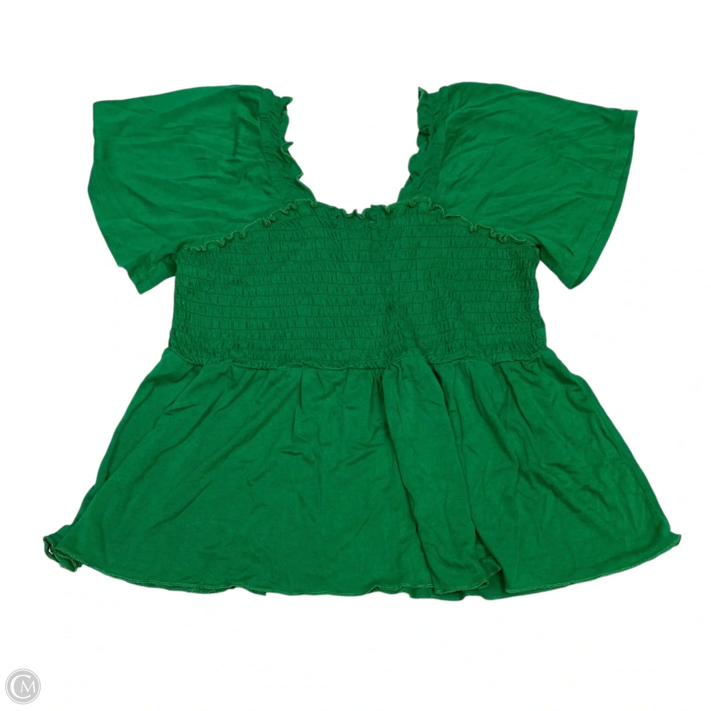 Top Short Sleeve By Versona In Green, Size: Xl