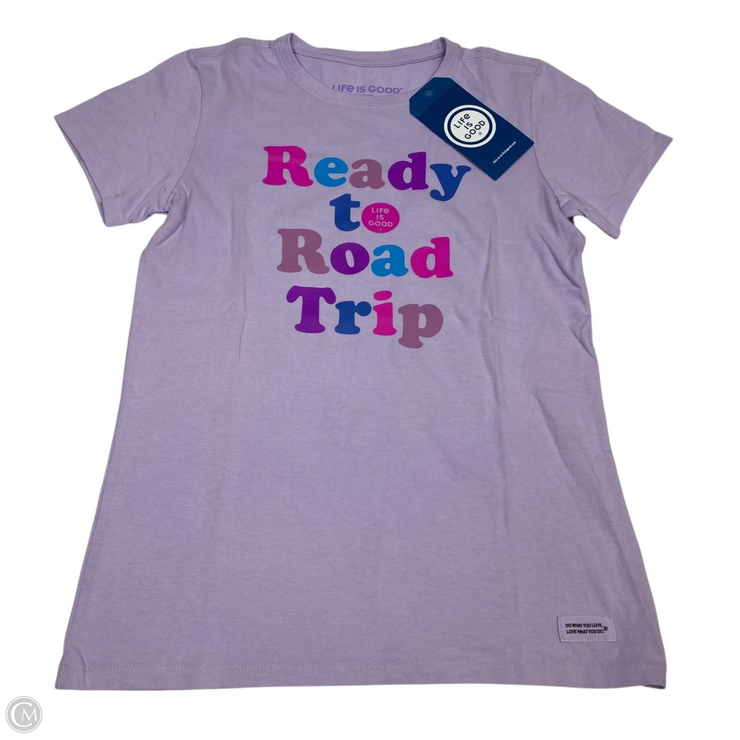 Top Short Sleeve Basic By Life Is Good In Purple, Size: Xs