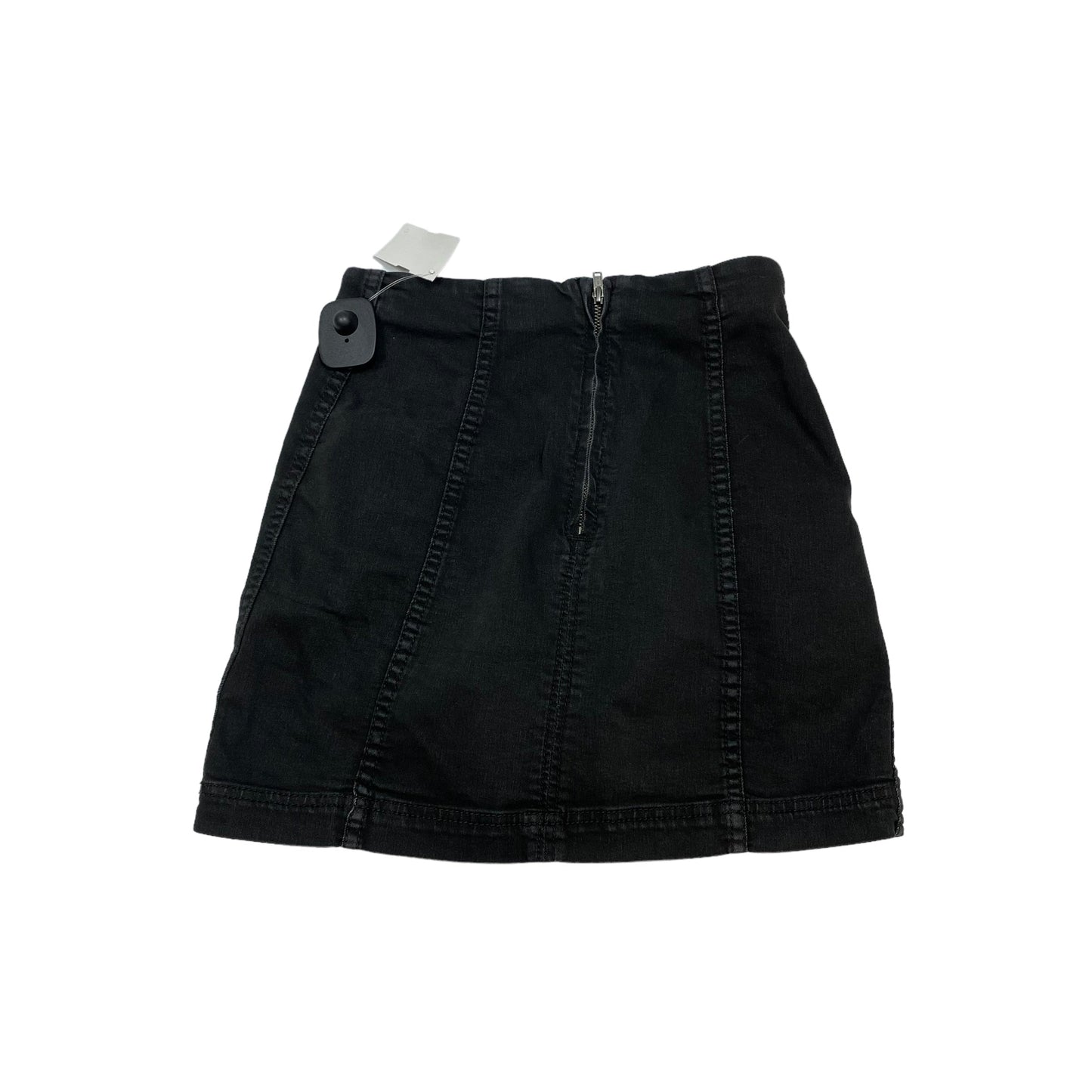 Black Denim Skirt Mini & Short Free People, Size Xs