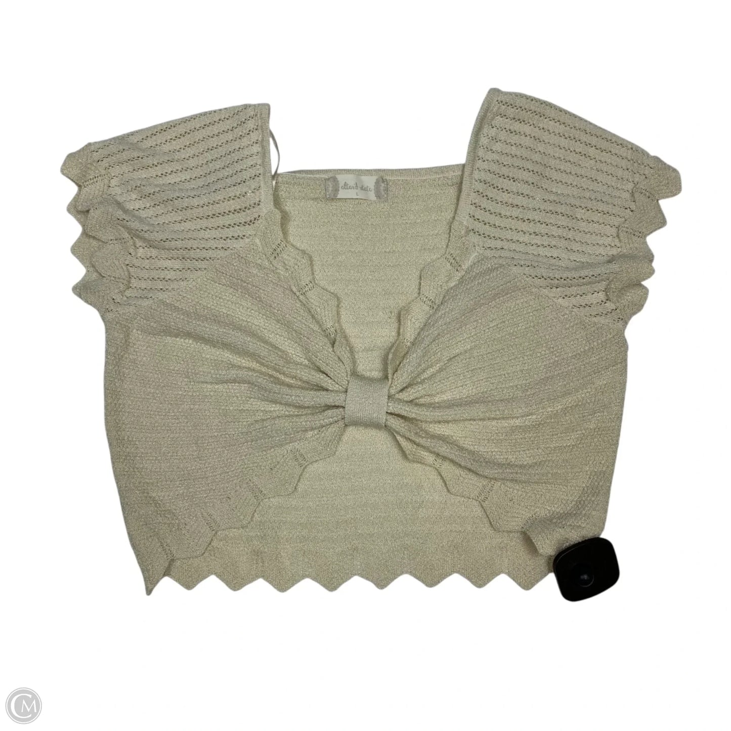 Top Short Sleeve By Altard State In Cream, Size: L