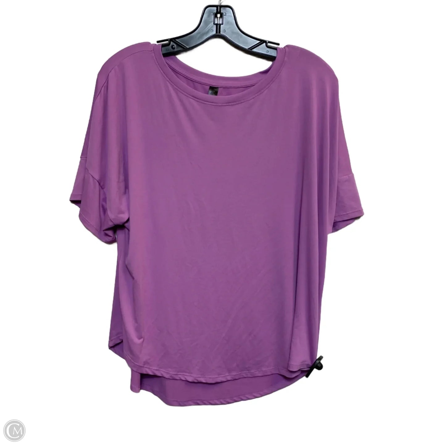 Athletic Top Short Sleeve By Kyodan In Purple, Size: L